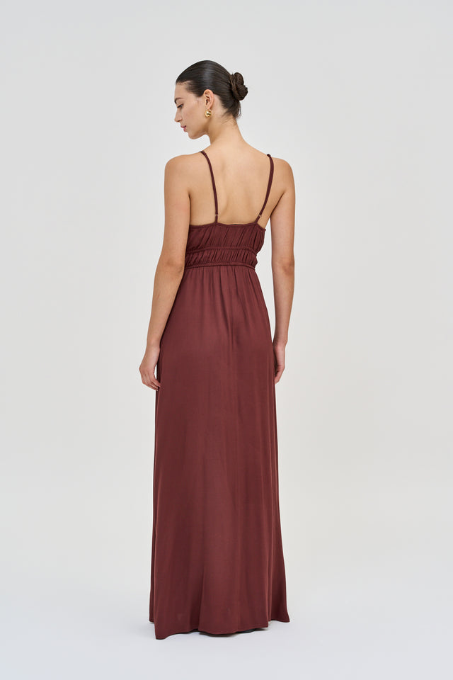 Helena Dress Burgundy