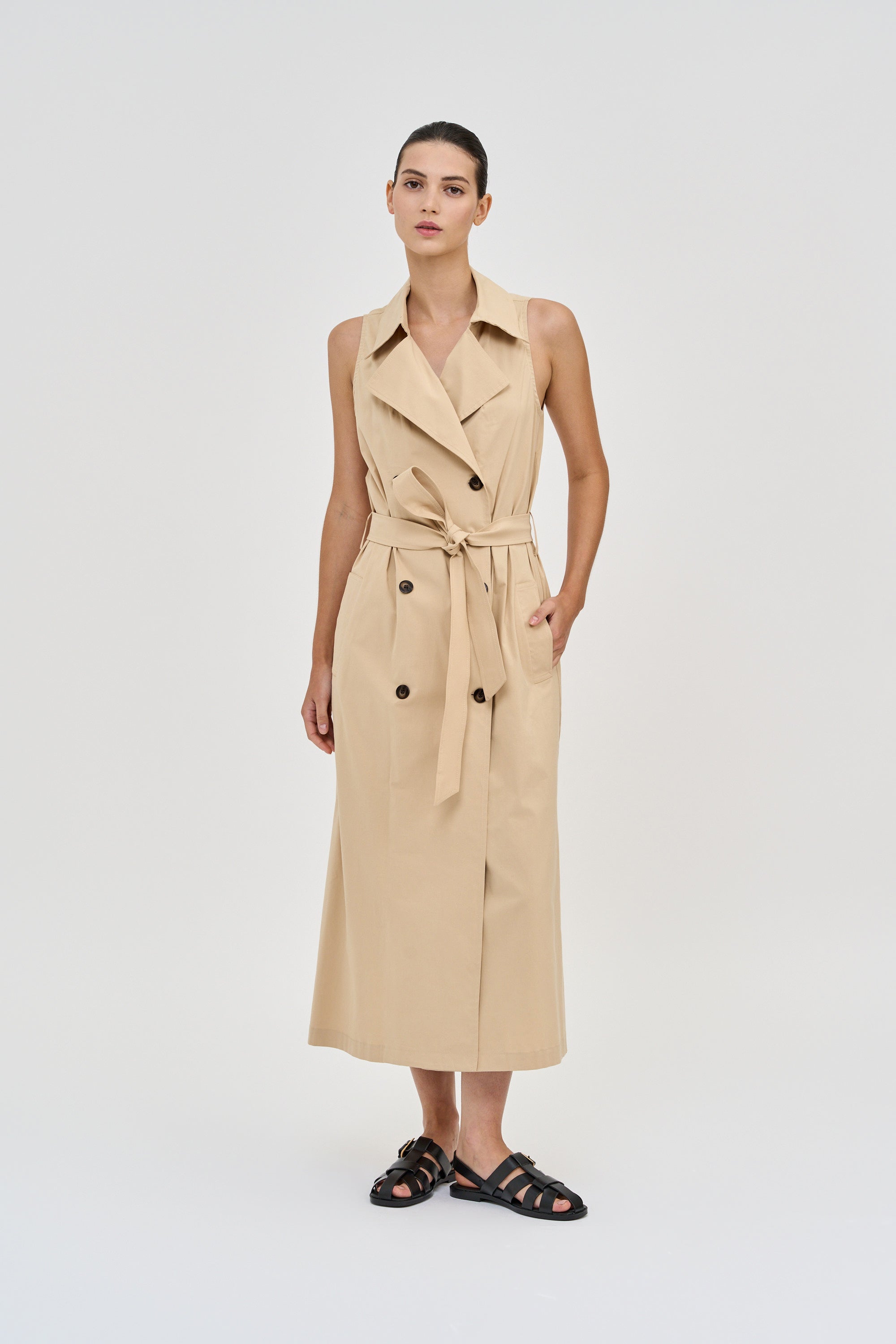 Trench Dress Beige TRES