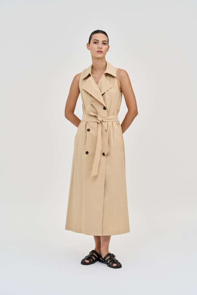 Trench Dress Beige