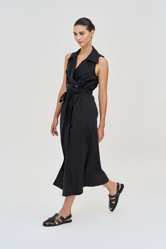 Trench Dress Black