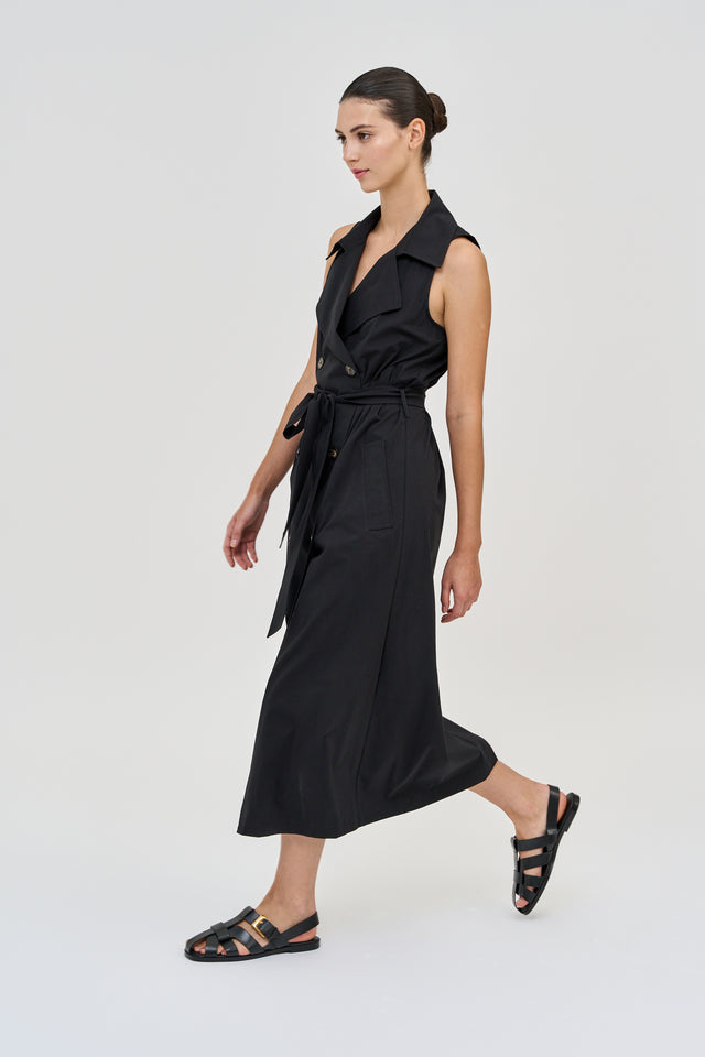 Trench Dress Black