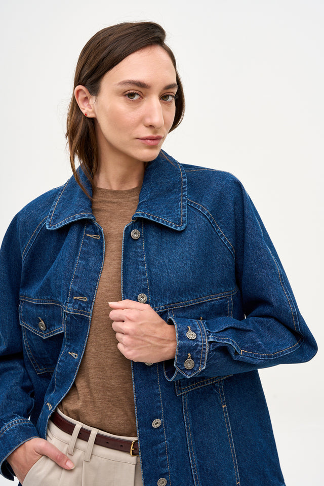 Denim Jacket Deep Blue