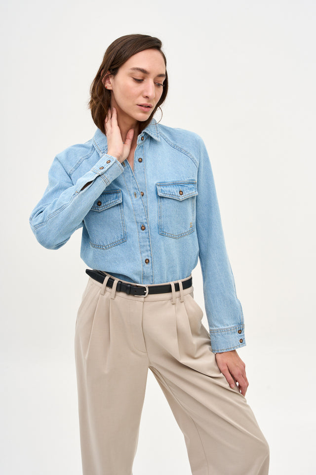 Denim Shirt Light Blue