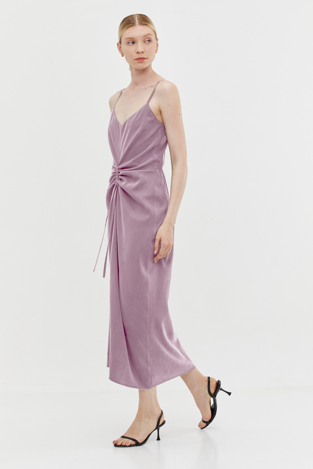 Nina Dress Cupro purple