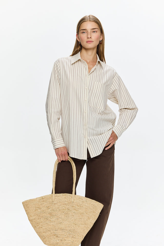 Pre-order Sam Blouse Bordeax Stripes