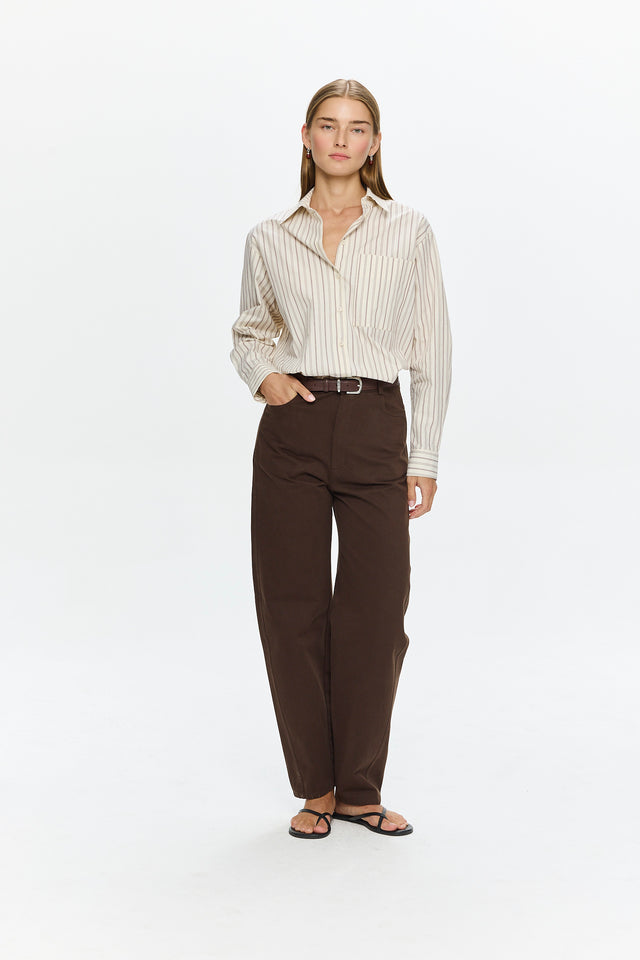 Pre-order Sam Blouse Bordeax Stripes
