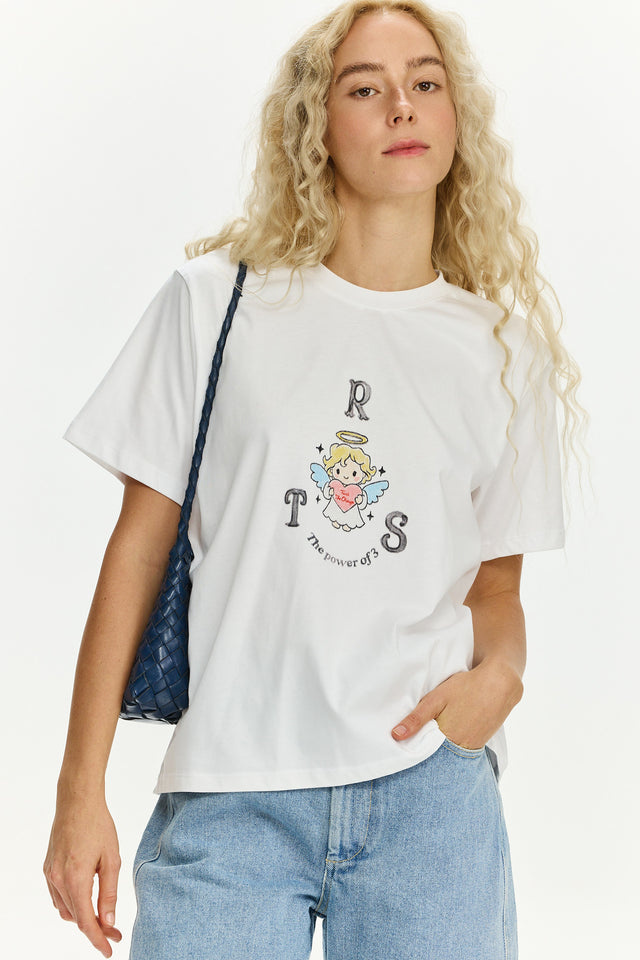 TRES Classic Angel T White