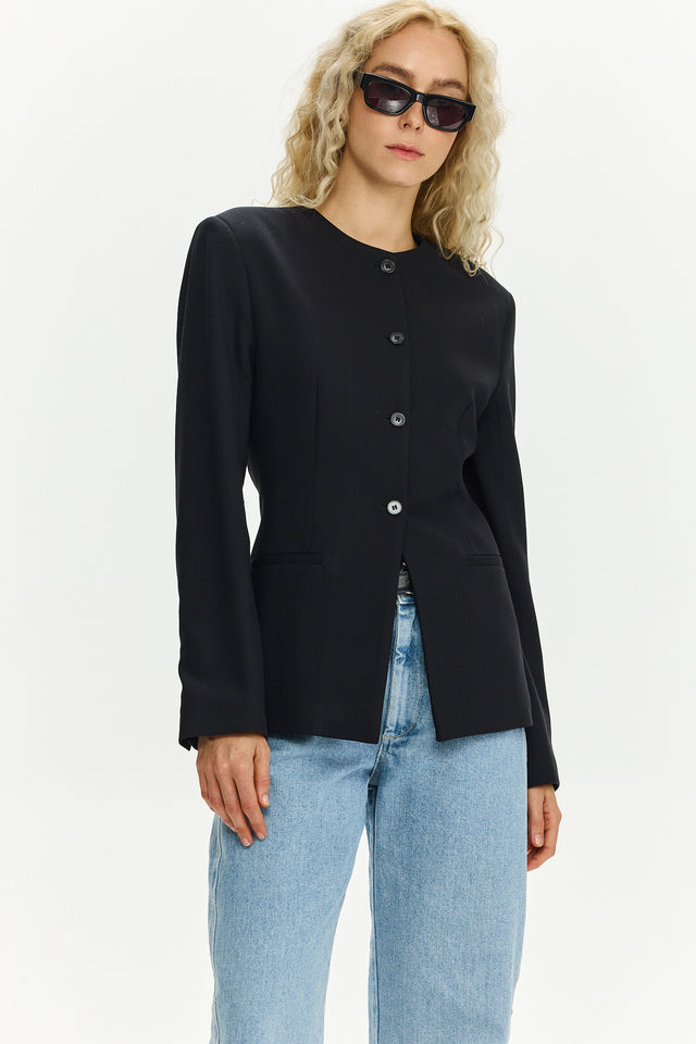 Ines Soft Blazer Black