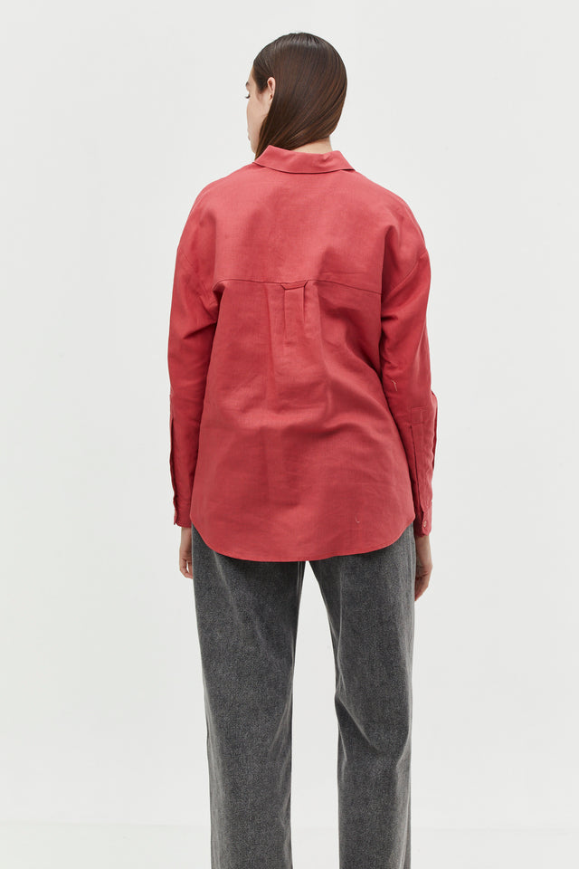 Andy Blouse Linen Rouge