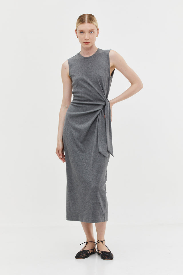 Sophie Rib Dress Grey