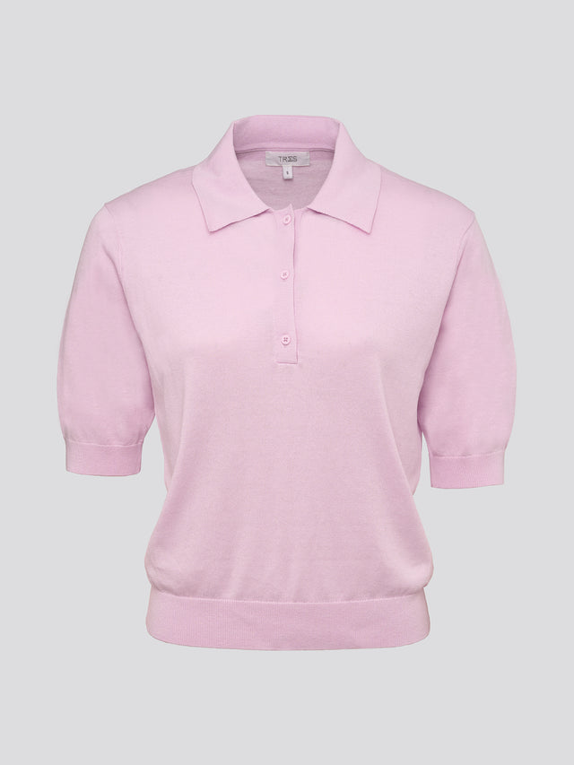 Short Sleeve Polo Pink