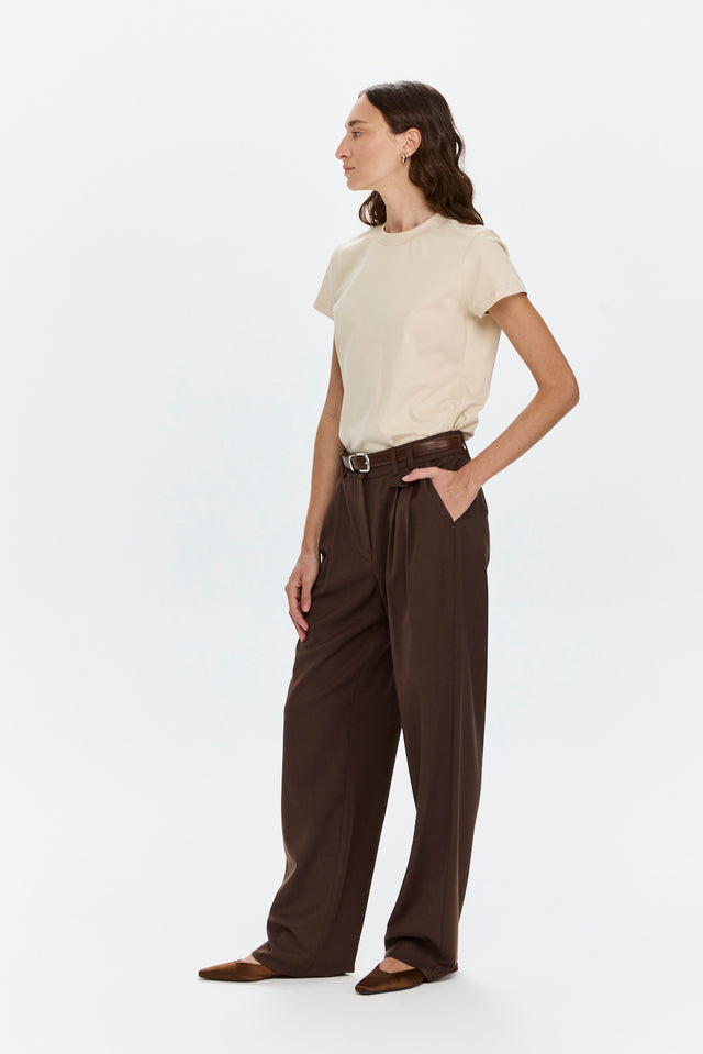 Noah Tailored Pants Brown