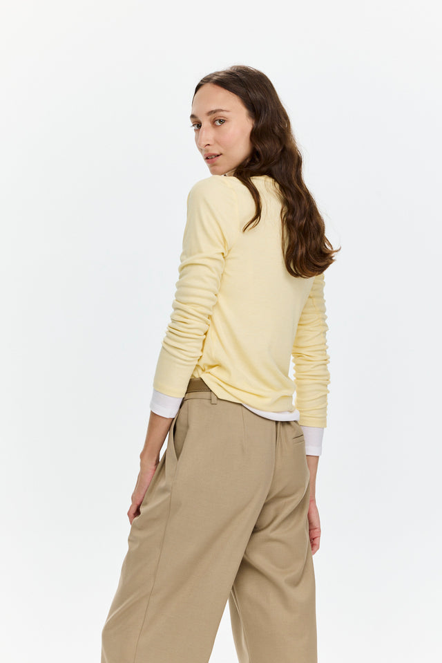 Mili Tencel Silk Top Yellow