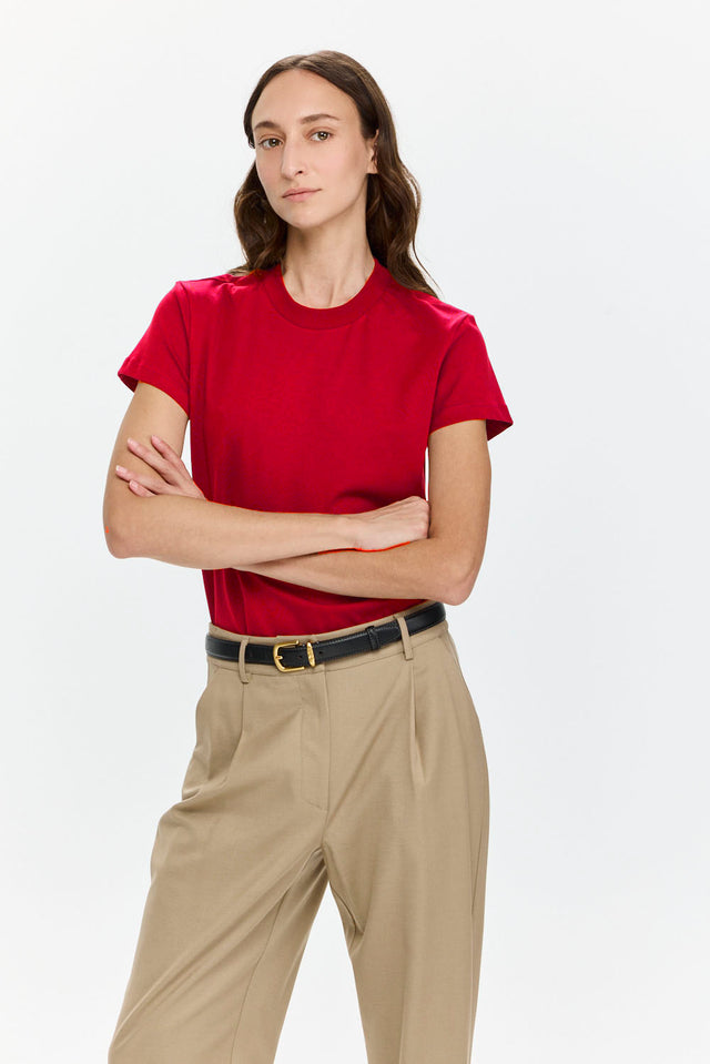 Tres Fitted T Red