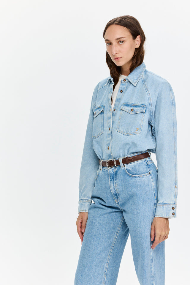 Denim Shirt Sky Blue
