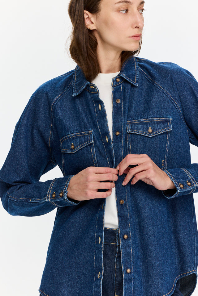 Denim Shirt Dark Indigo