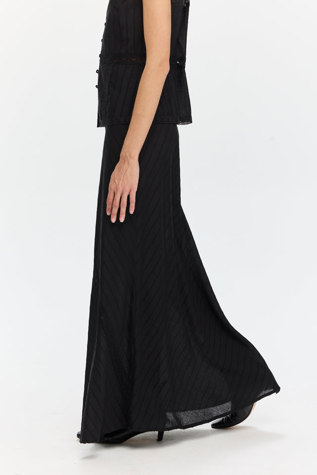 Camille Lace Skirt Black