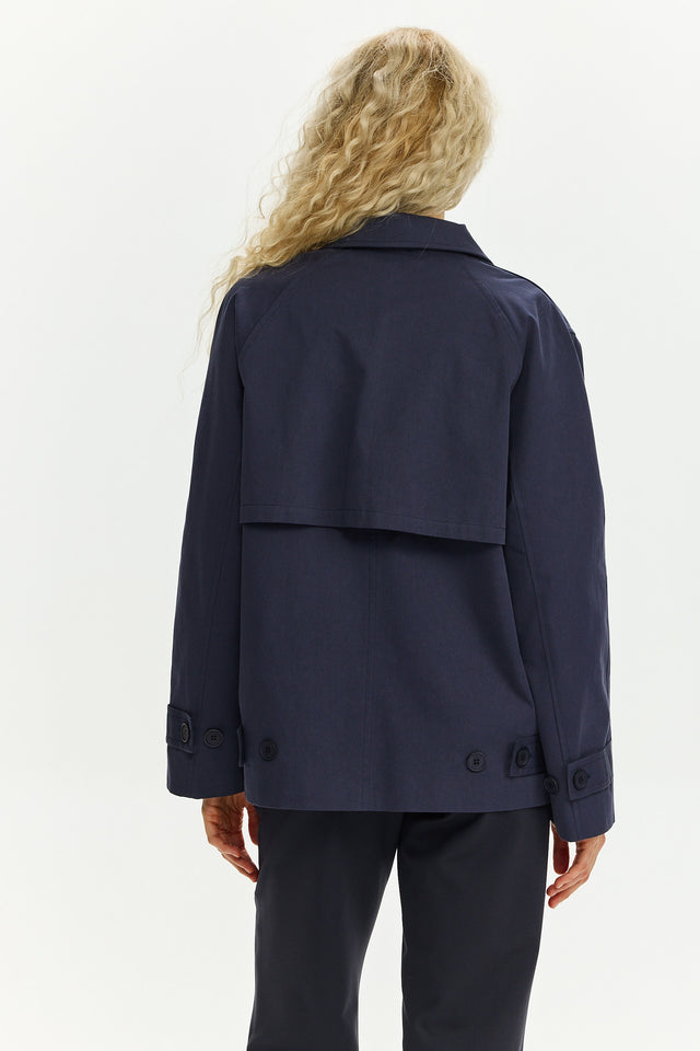 Colette Trench Indigo Blue