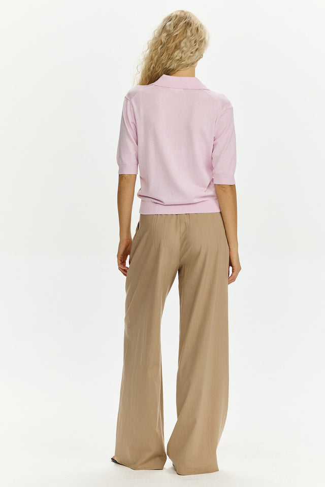 Short Sleeve Polo Pink
