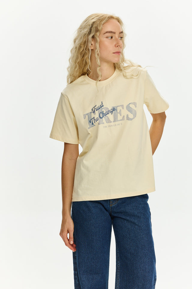 TRES Classic Logo T Butter Yellow