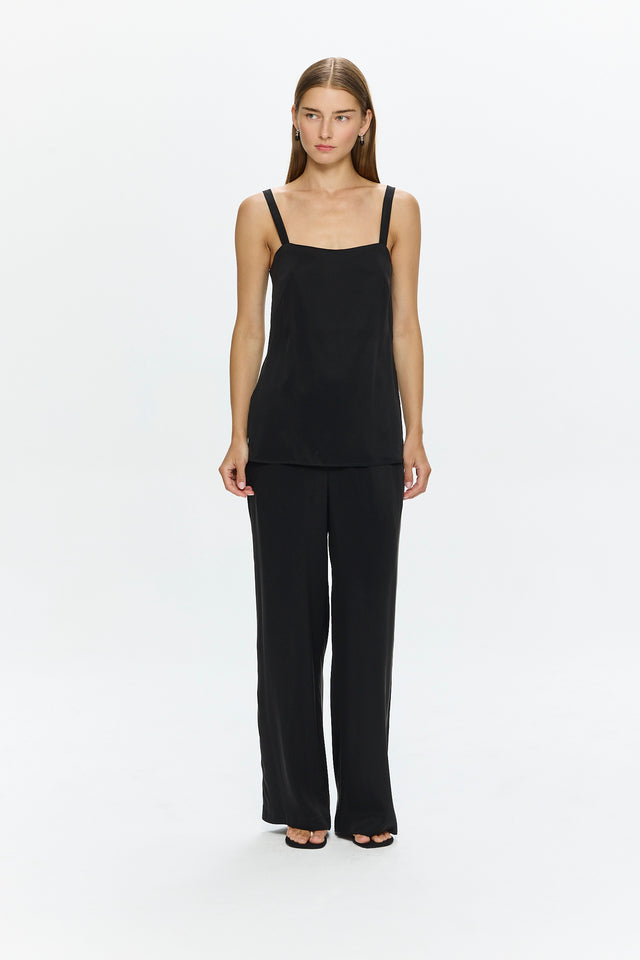 Margot Cupro Top Black