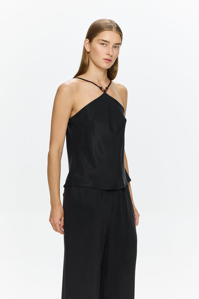 Abby Cupro Top Black