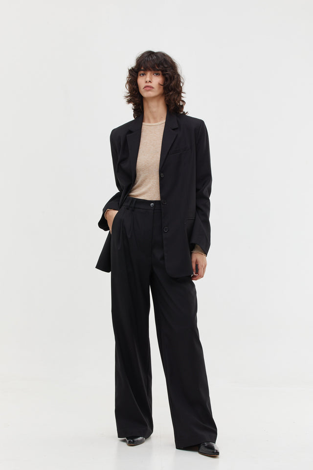 Luca Tailored Pants Black – TRES