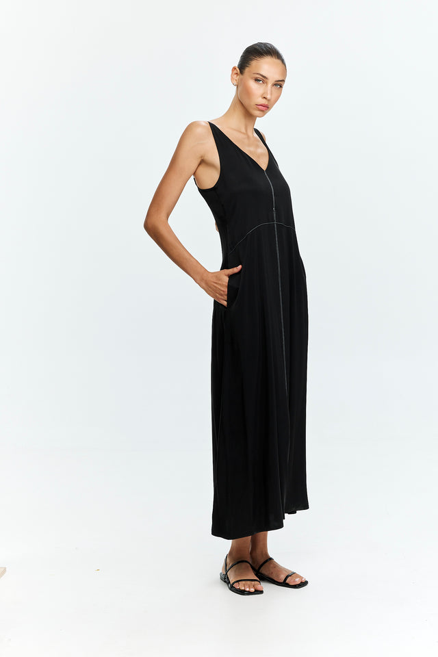Kate Cupro Dress Black