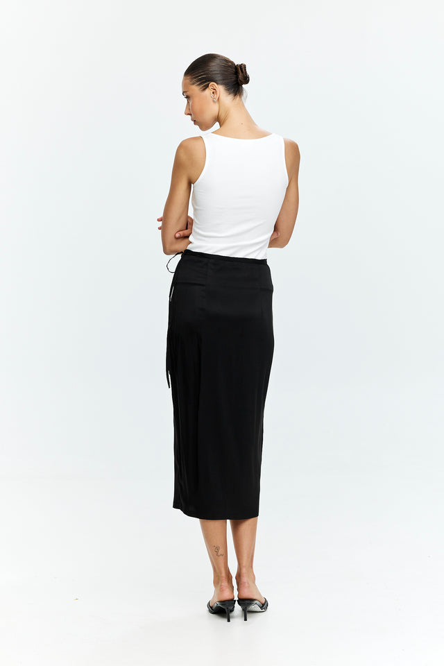 Harper Wrap Skirt Black