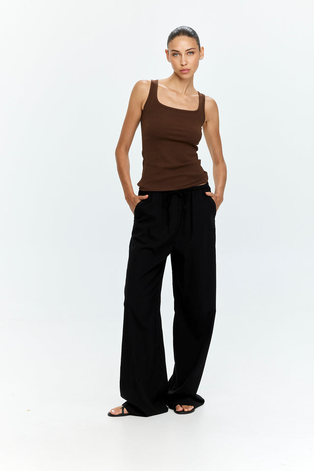 Uma Pants Cotton Black