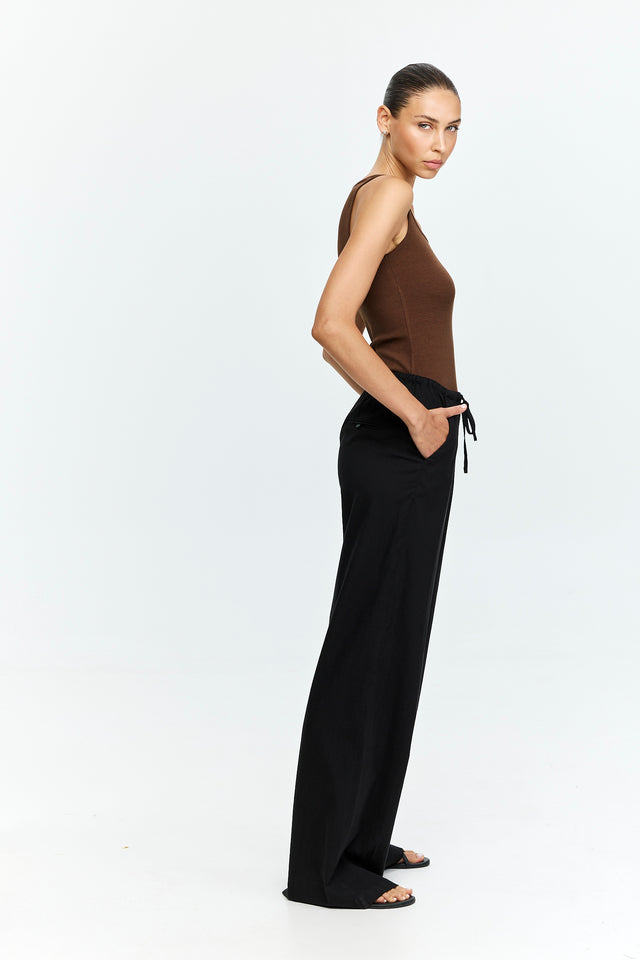 Uma Pants Cotton Black
