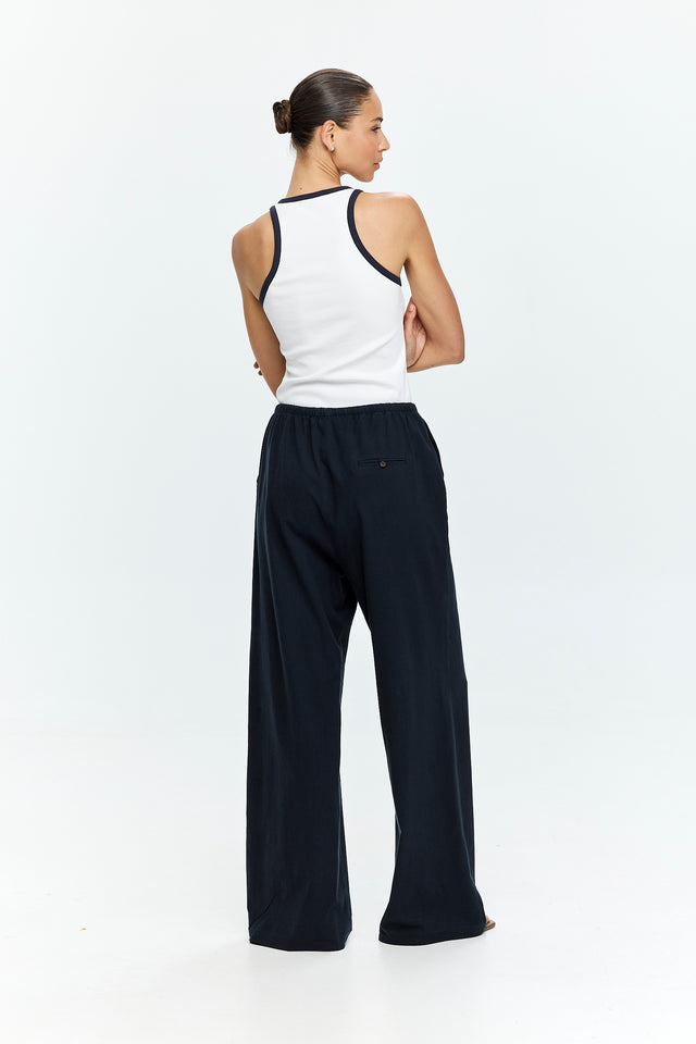 Uma Pants Cotton Blue