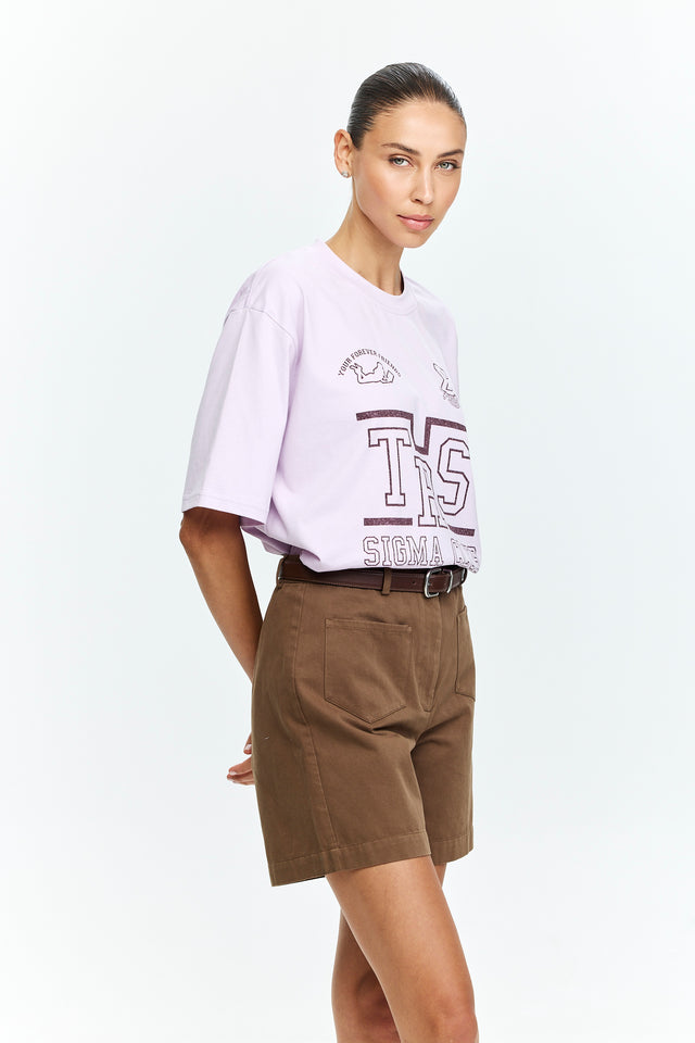 TRES Oversized T Pink Lavender