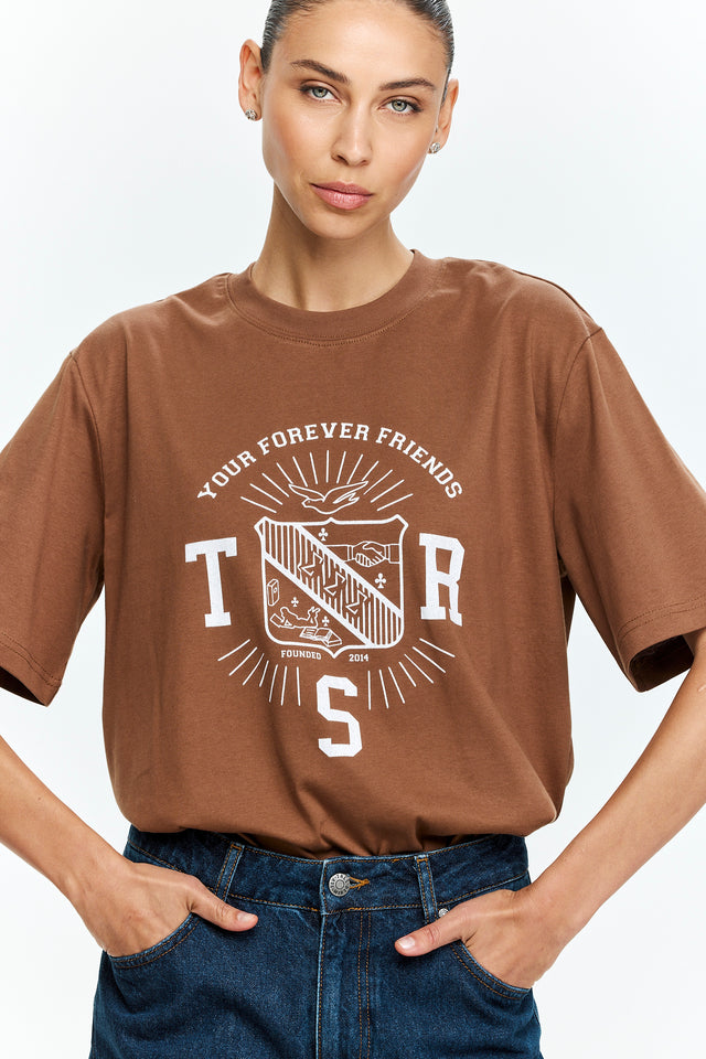 TRES Oversized T Brown