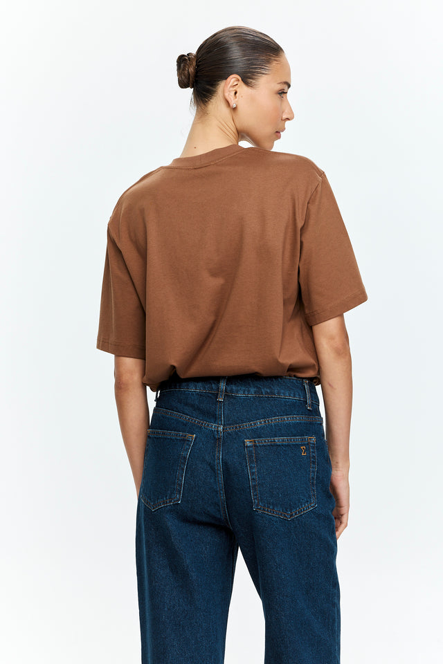 TRES Oversized T Brown