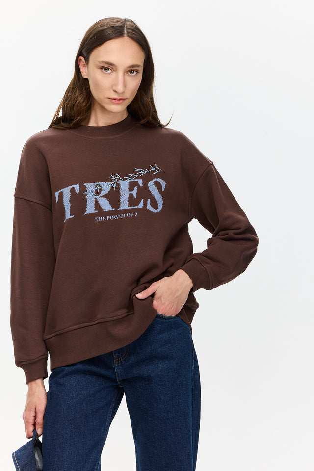 Pre-order: Birds Sweatshirt Brown