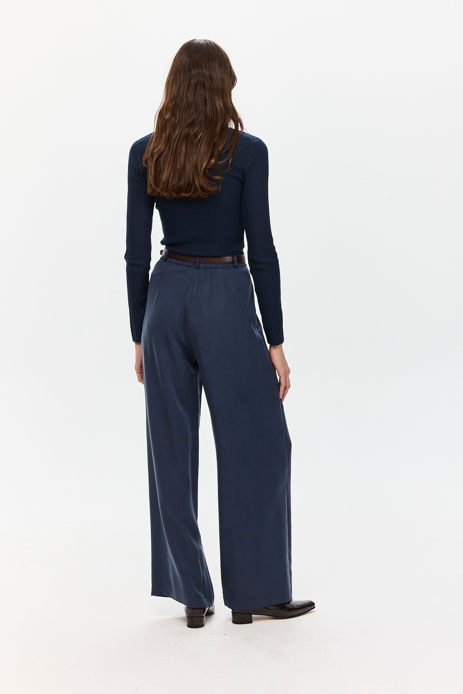Oliver Tencel Pants Navy – TRES