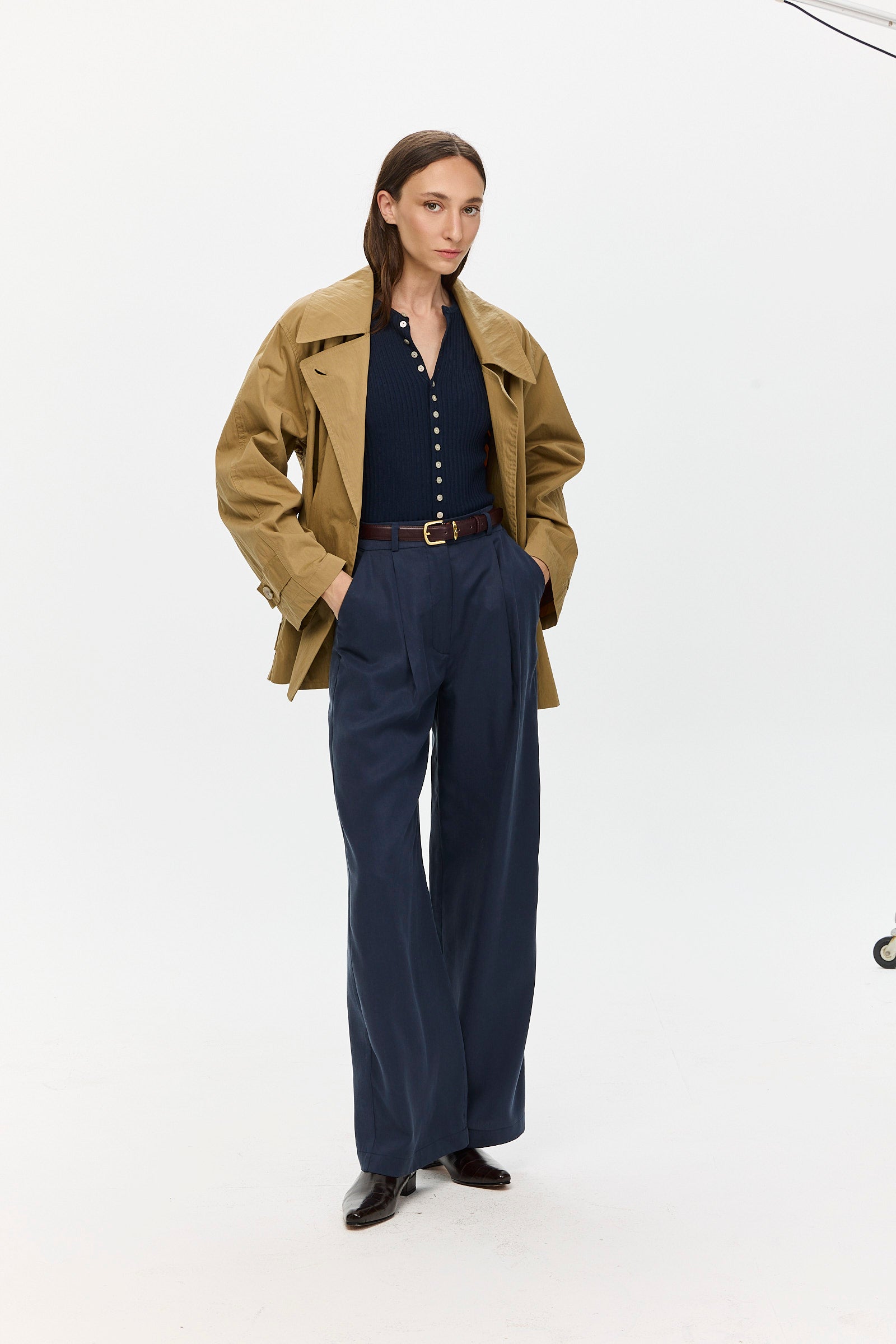 Oliver Tencel Pants Navy – TRES