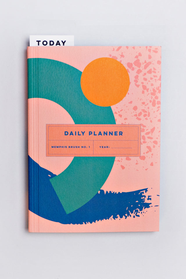 Memphis Brush -  Undated Daily Planner Book