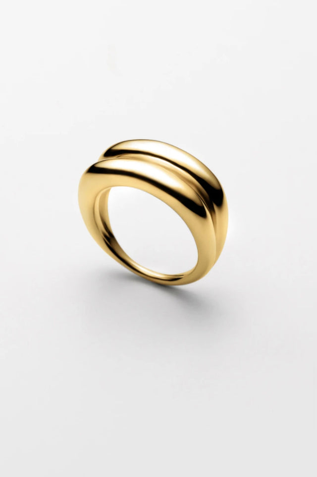 Gold Two Dunes Ring