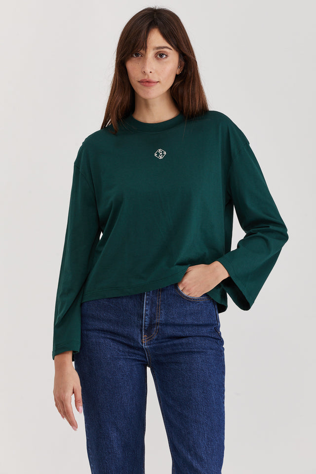 Lou Long T Forest Green