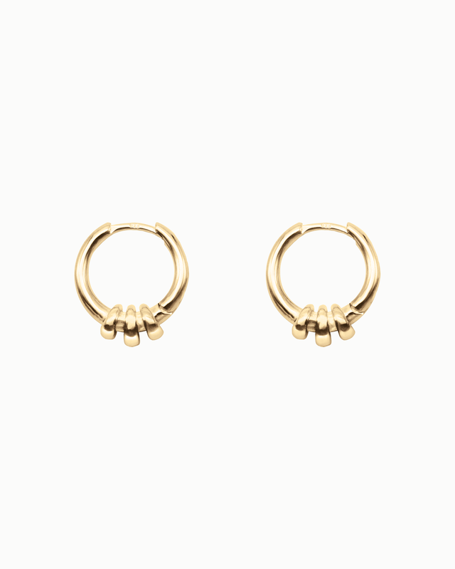 Gold Ionic Hoops