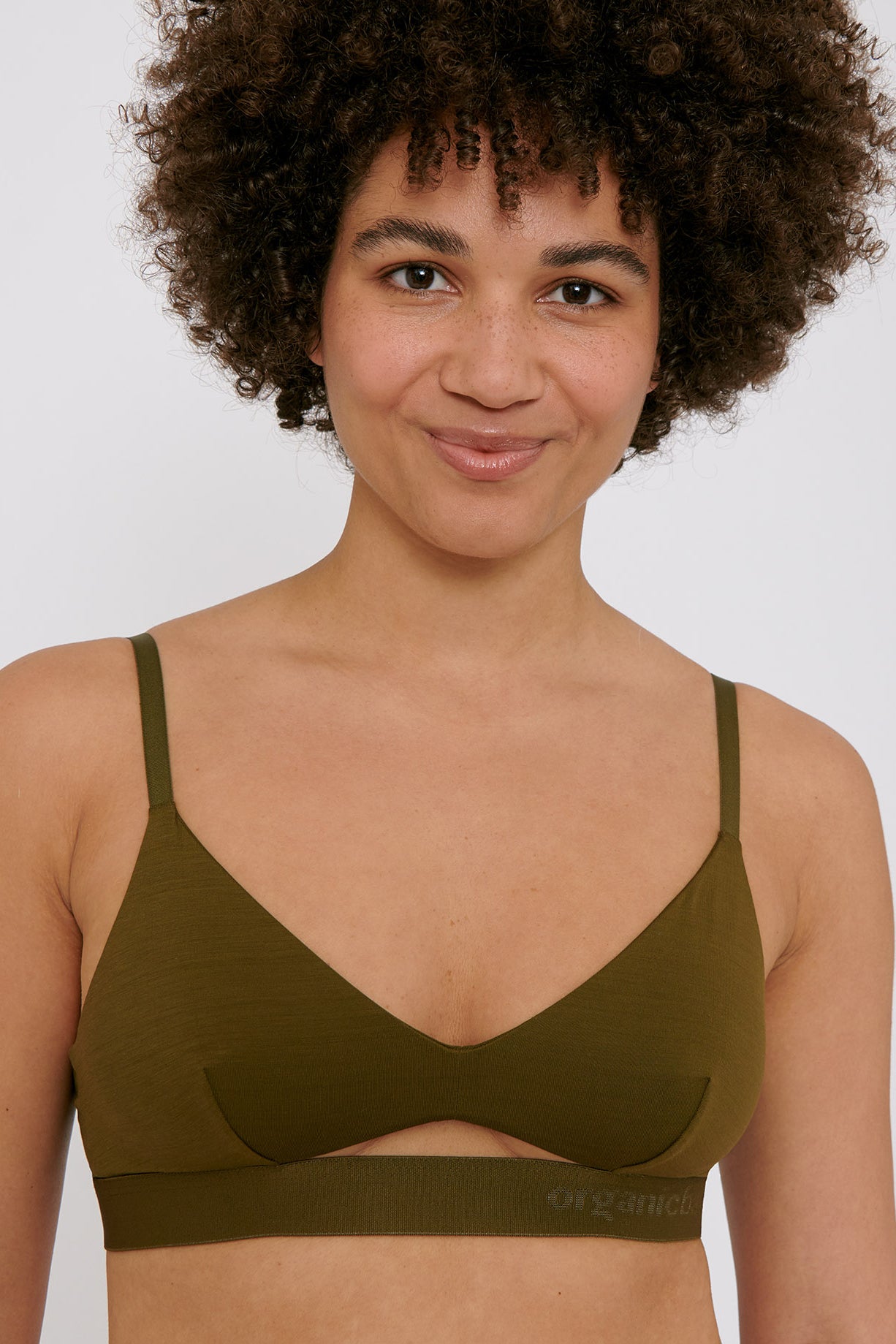 Olive store green bralette